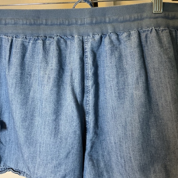 Nautica Blue Cargo Shorts Drawstring Waist Size 14 Summer Casual Relaxed Fit - Picture 7 of 7